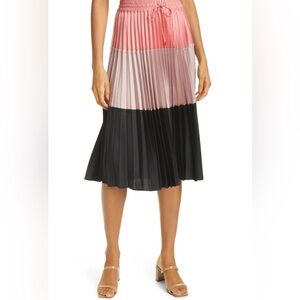 Club Monaco Pleated Colorblock Skirt Size Large